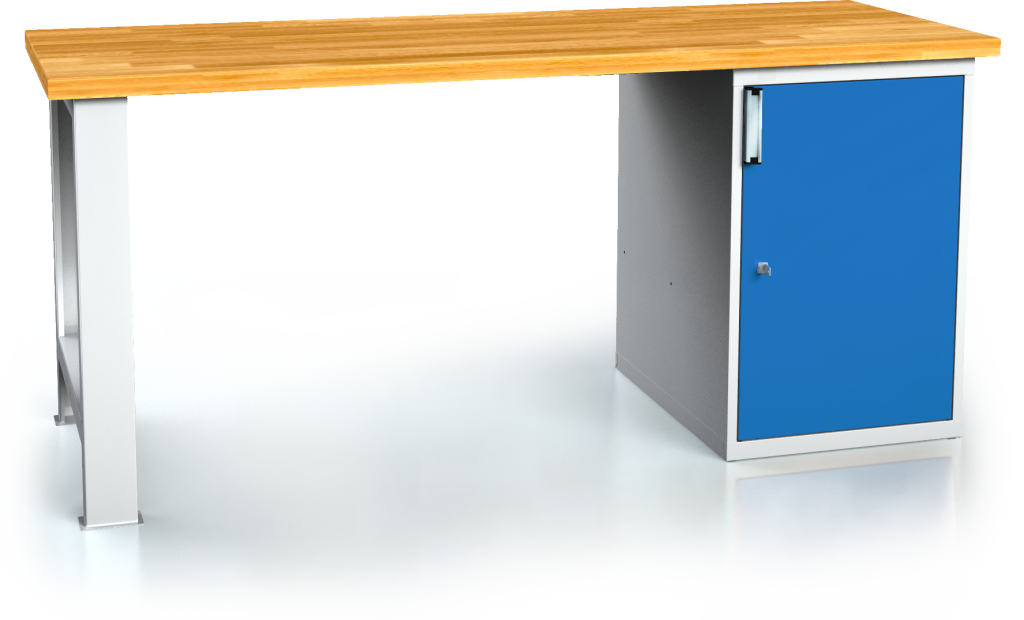 Pracovní stůl alcera PROFI - deska - noha - kontejner 880 x 2000 x 700